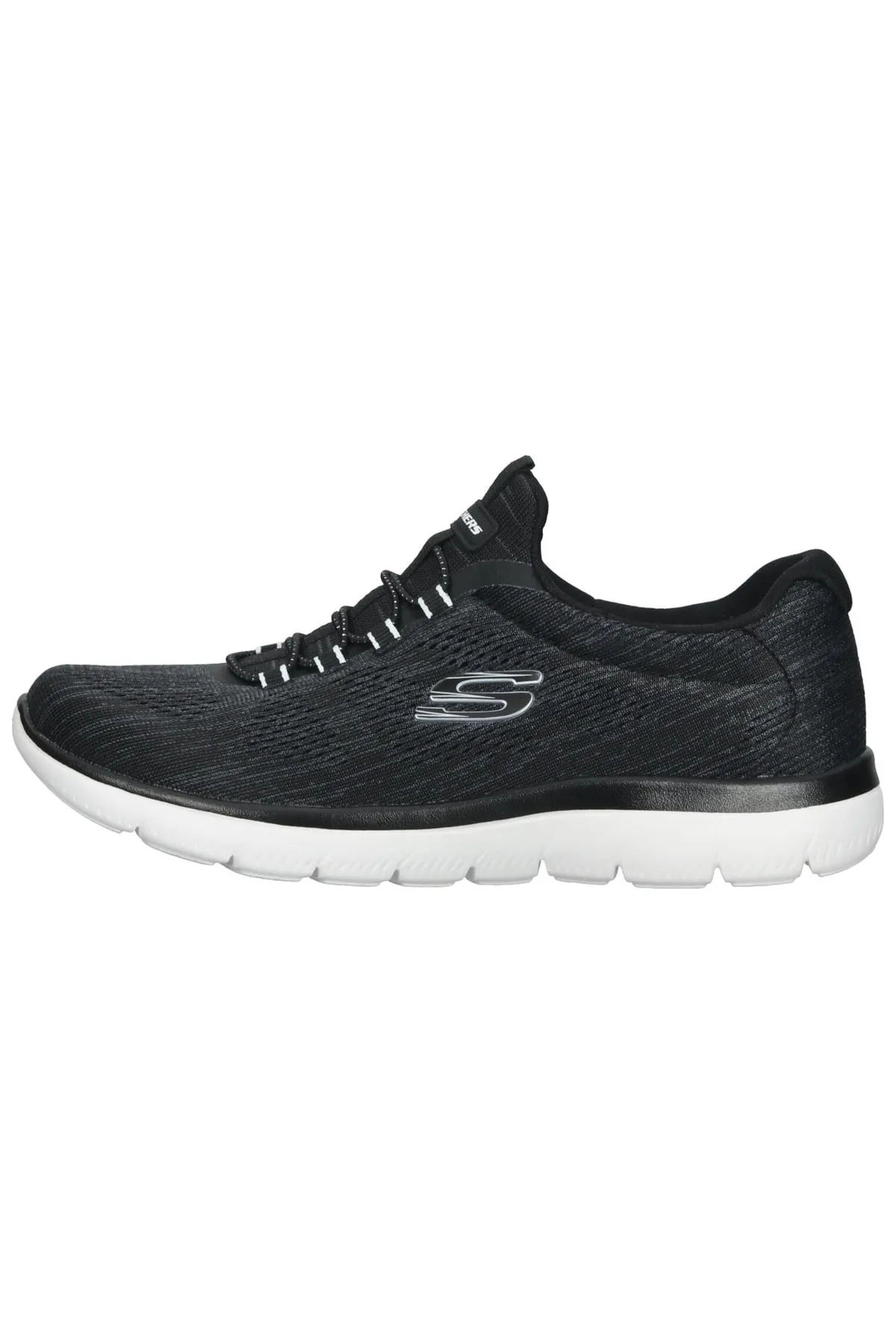 SKECHERS  Sneaker - Schwarz - Flacher Absatz