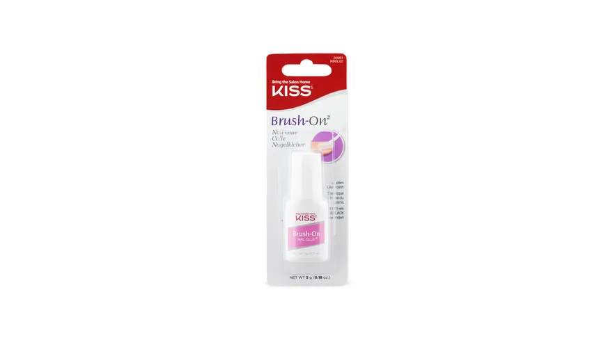 KISS Nagelkleber mit Pinsel transparent