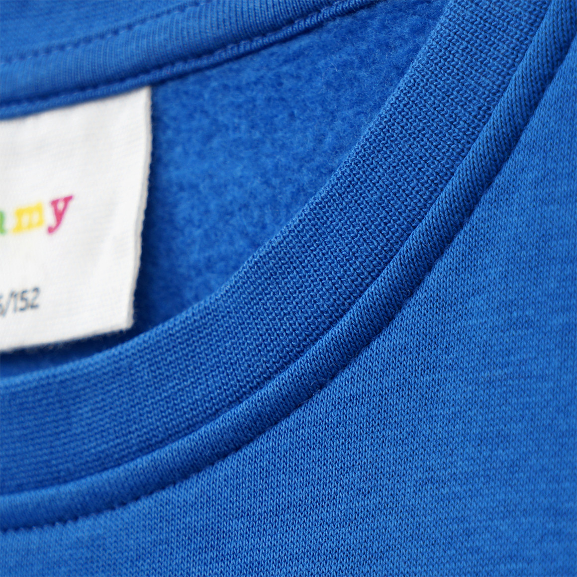 Jungen Weihnachtssweatshirt mit großem Print blau