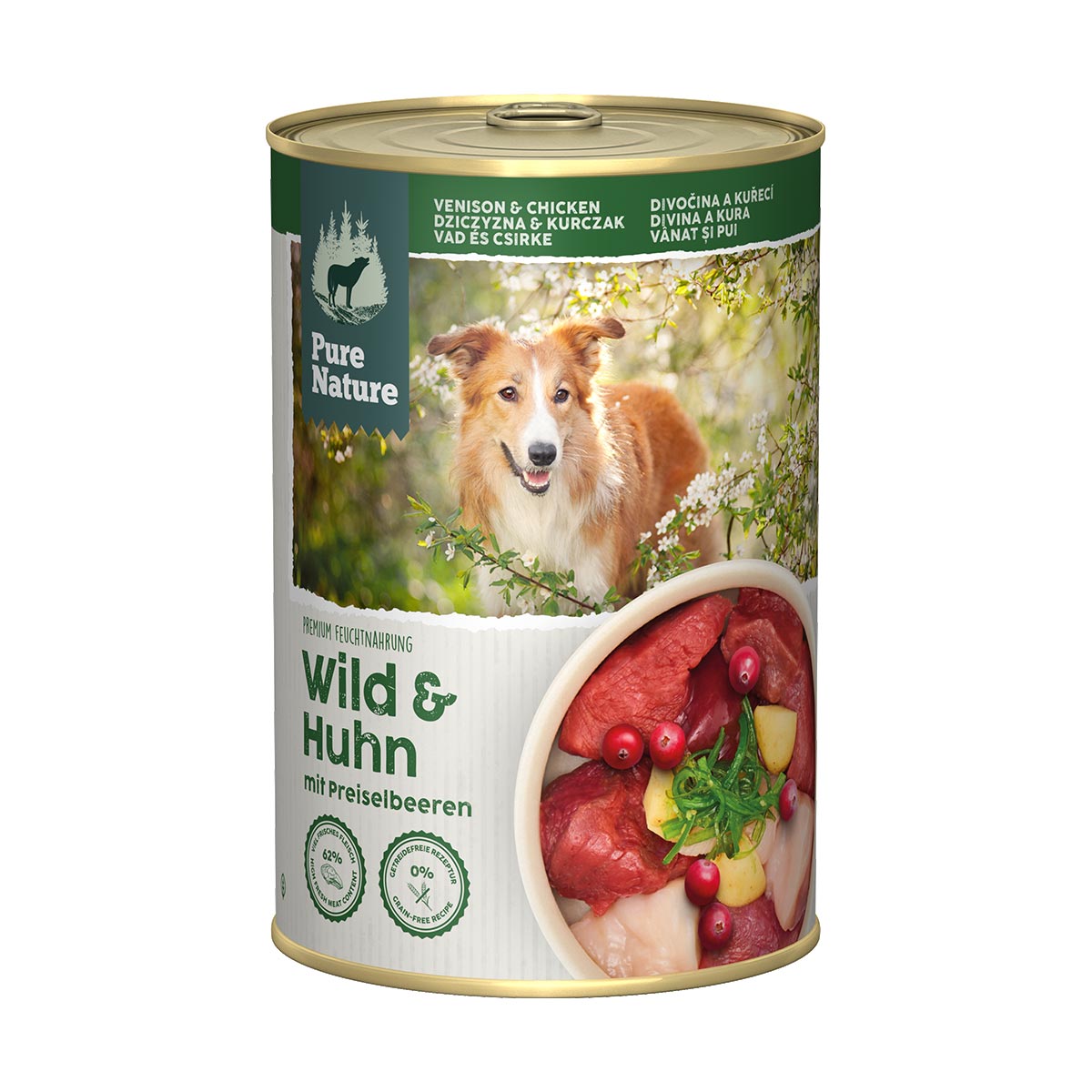 Pure Nature ADULT Wild & Huhn mit Preiselbeeren bei ZooRoyal