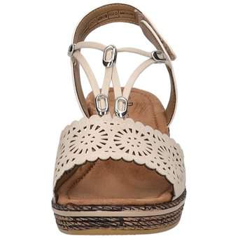 Puccetti Keilsandale in beige
