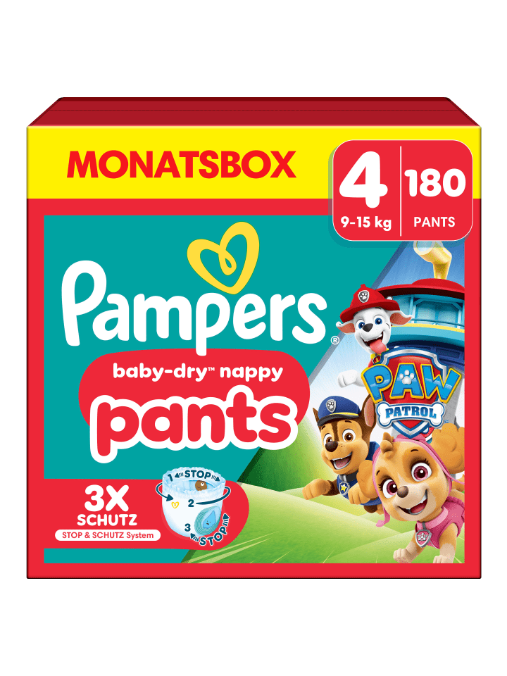 Pampers Pampers Baby-Dry Pants Paw Patrol Edition Größe 4, 180 Windeln, 9kg-15kg günstig kaufen 4