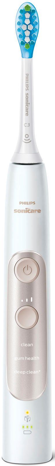 Philips Sonicare Elektrische Zahnbürste ExpertClean 7300 HX9601/03, Aufsteckbürsten: 2 St., mit Schalltechnologie, Reiseetui