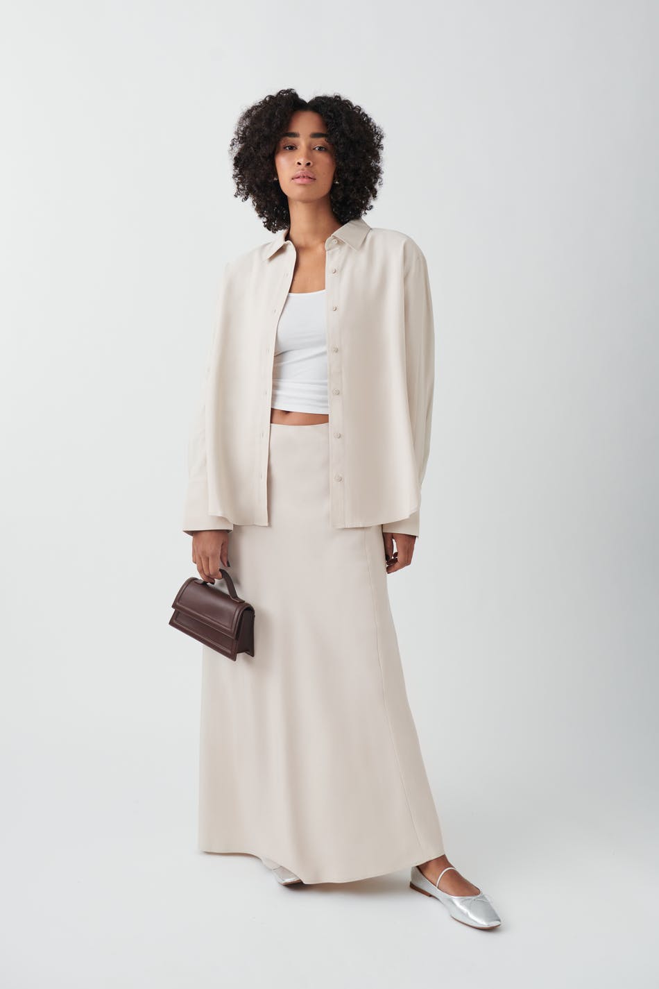 Viscose maxi skirt