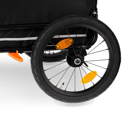 Nomad Tales Spirit Bike Trailer, ebony / tangerine