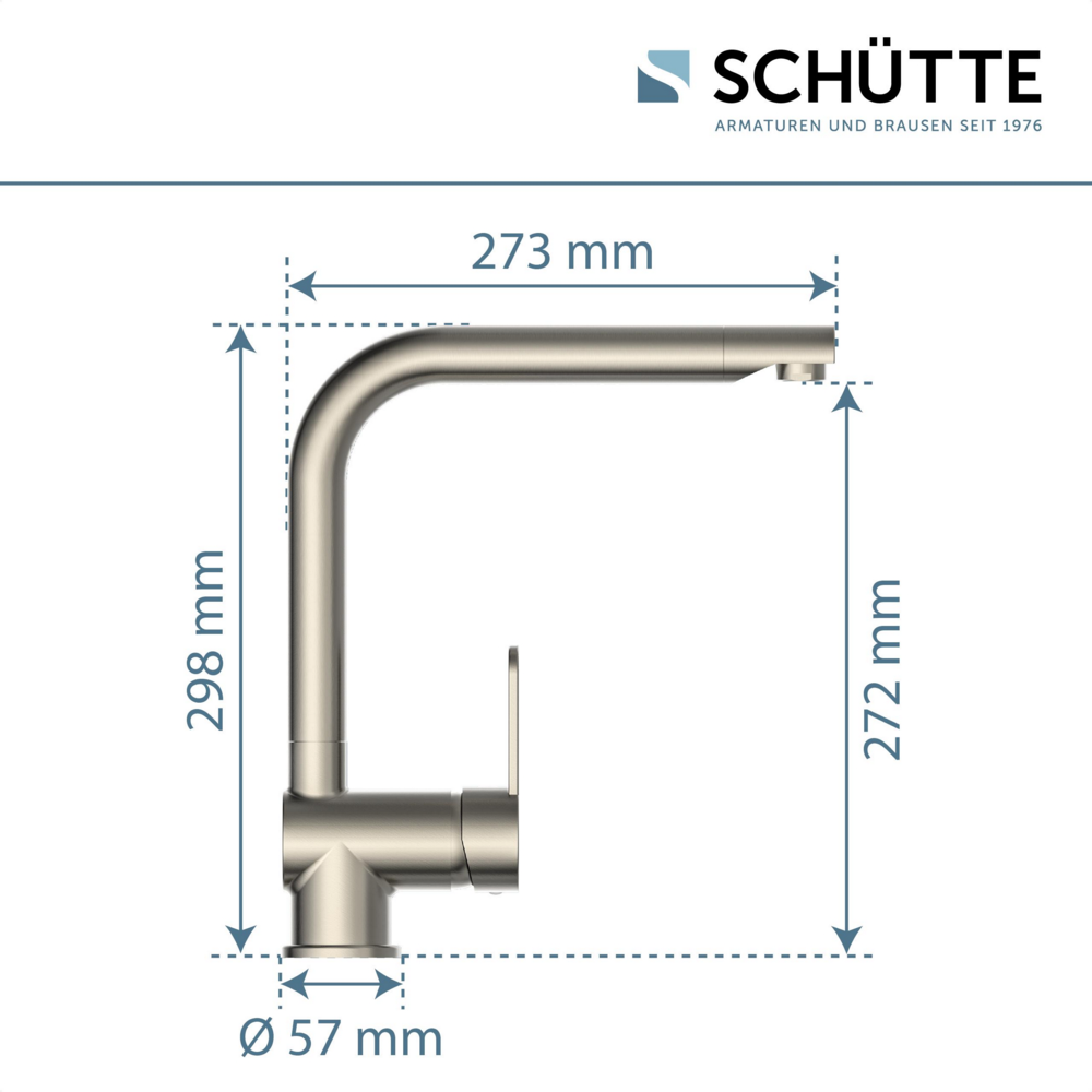 Schütte Spültischarmatur RIO Edelstahloptik