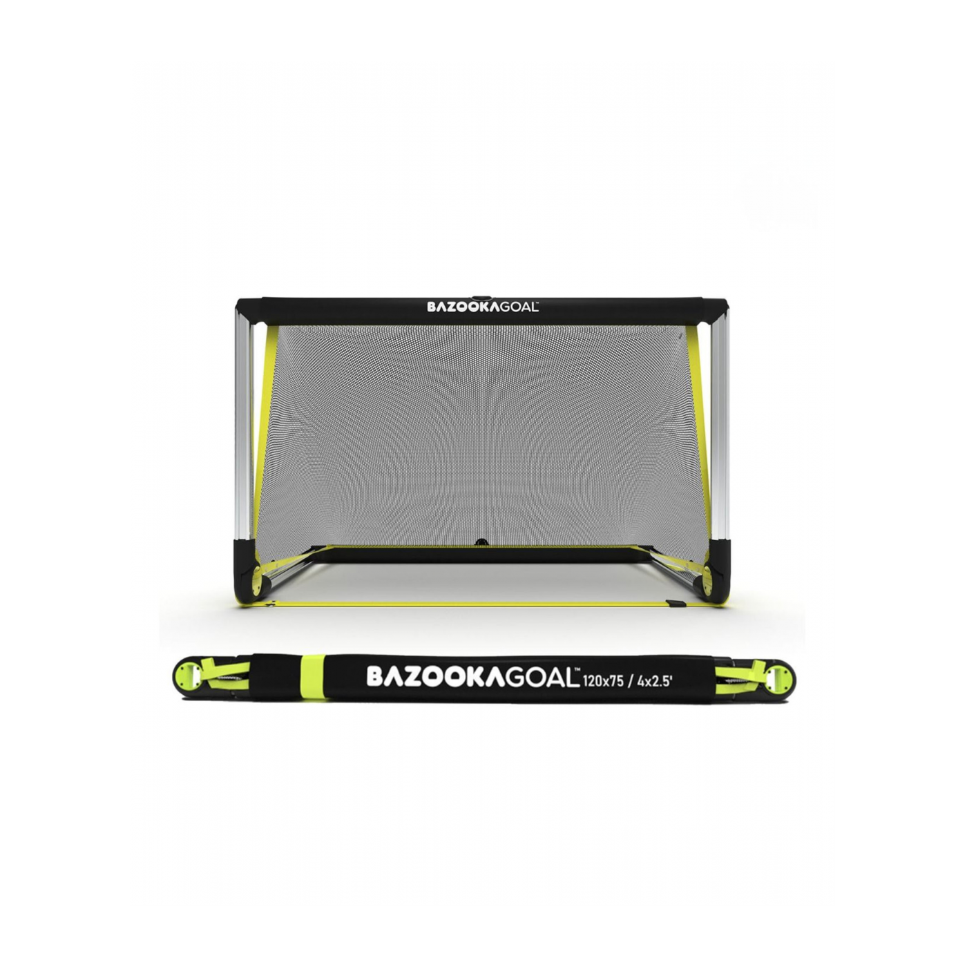 Bazookagoal ALUMINIUM Teleskoptor | 120x75 cm Schwarz