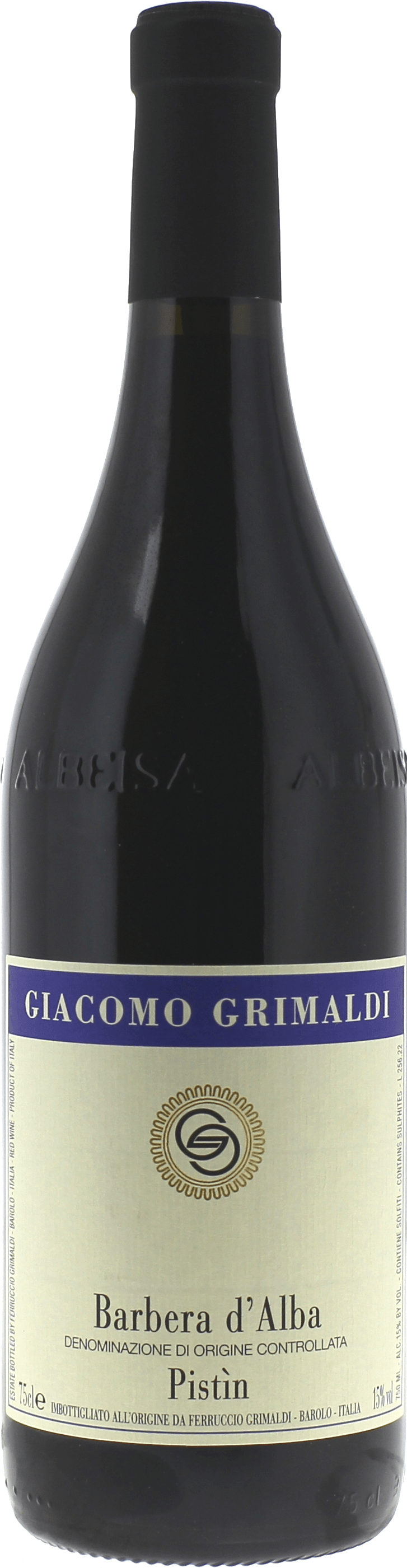 Barbera d'alba pistin giacomo  grimaldi 2021
