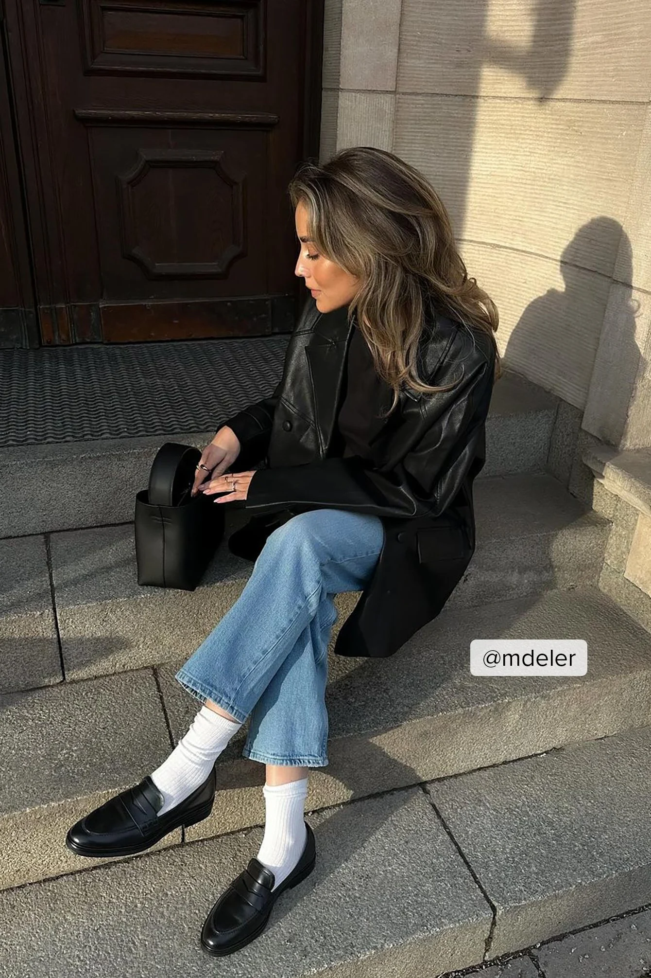 Loafers mit eckiger Spitze