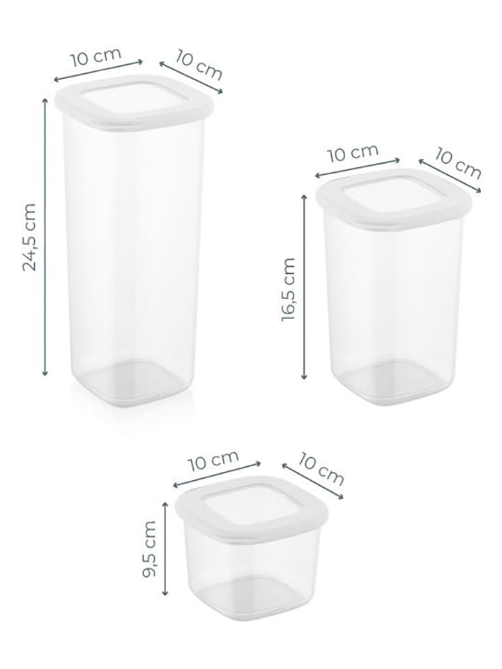 Violeta Home 24er-Set: Vorratsbehälter in Weiß günstig kaufen onesize