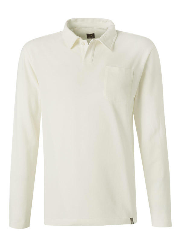 BOGGI MILANO, Polo-Shirt, Baumwoll-Piqué, creme
