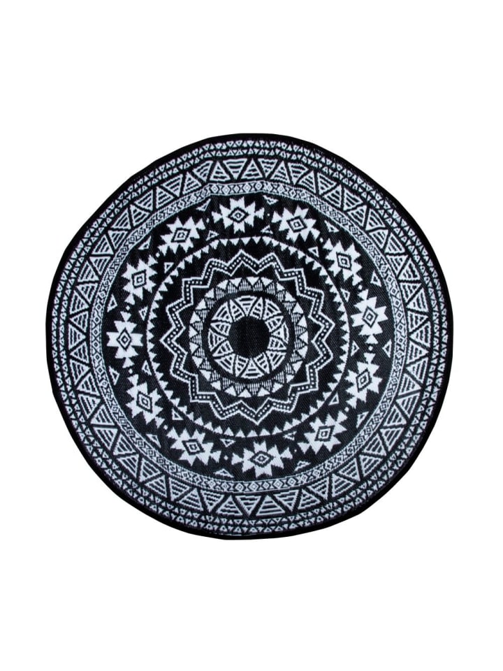 Esschert Design Outdoorteppich in schwarz-weiß günstig kaufen onesize