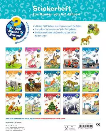 Ravensburger Wieso? Weshalb? Warum? Stickerheft: Pferde