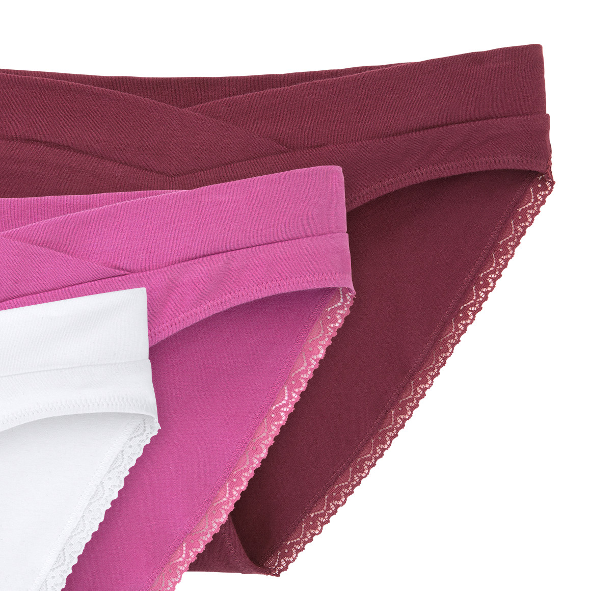 3 Damen Umstands-Slips mit Bio-Baumwolle