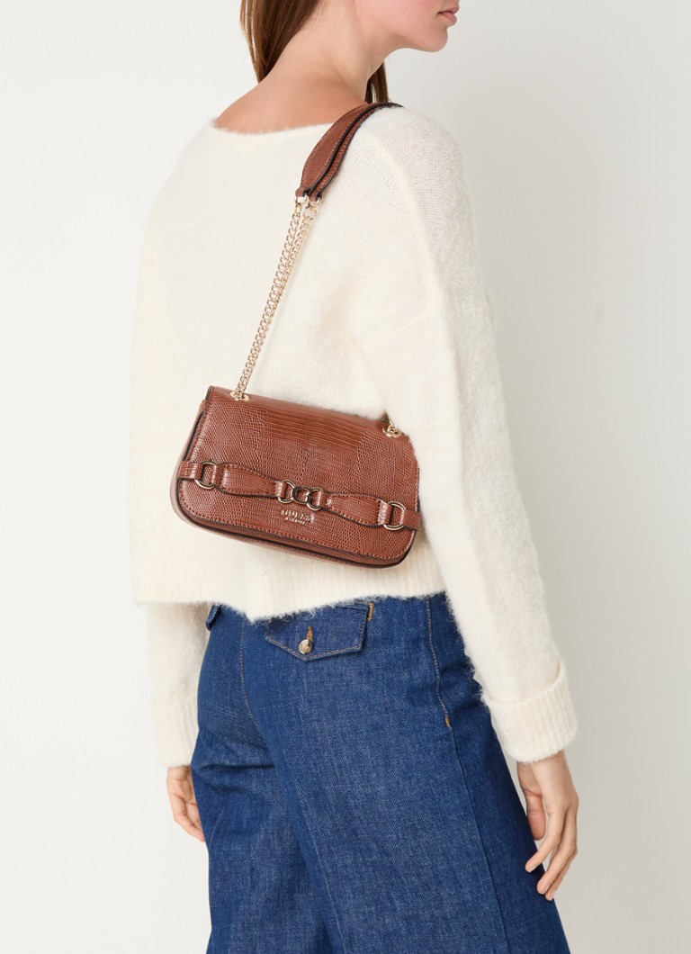 Borsa a tracolla GUESS Arlena con texture e logo