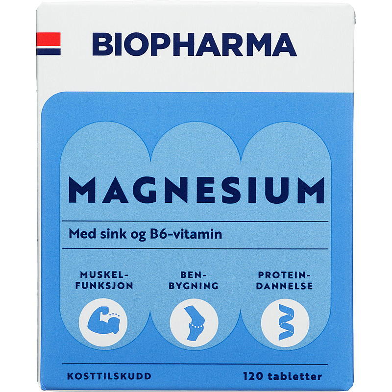 Biopharma Magnesium 120 stk Biopharma
