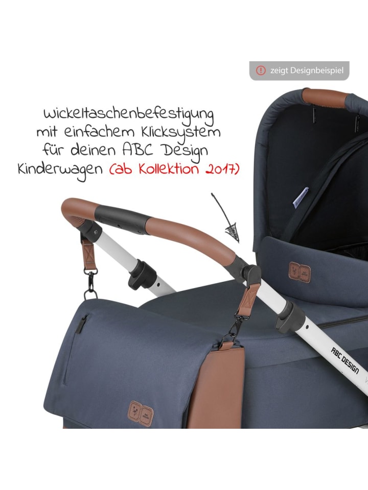 ABC-Design Wickeltasche Urban - inkl. Wickelunterlage & viel in blau,silber günstig kaufen onesize