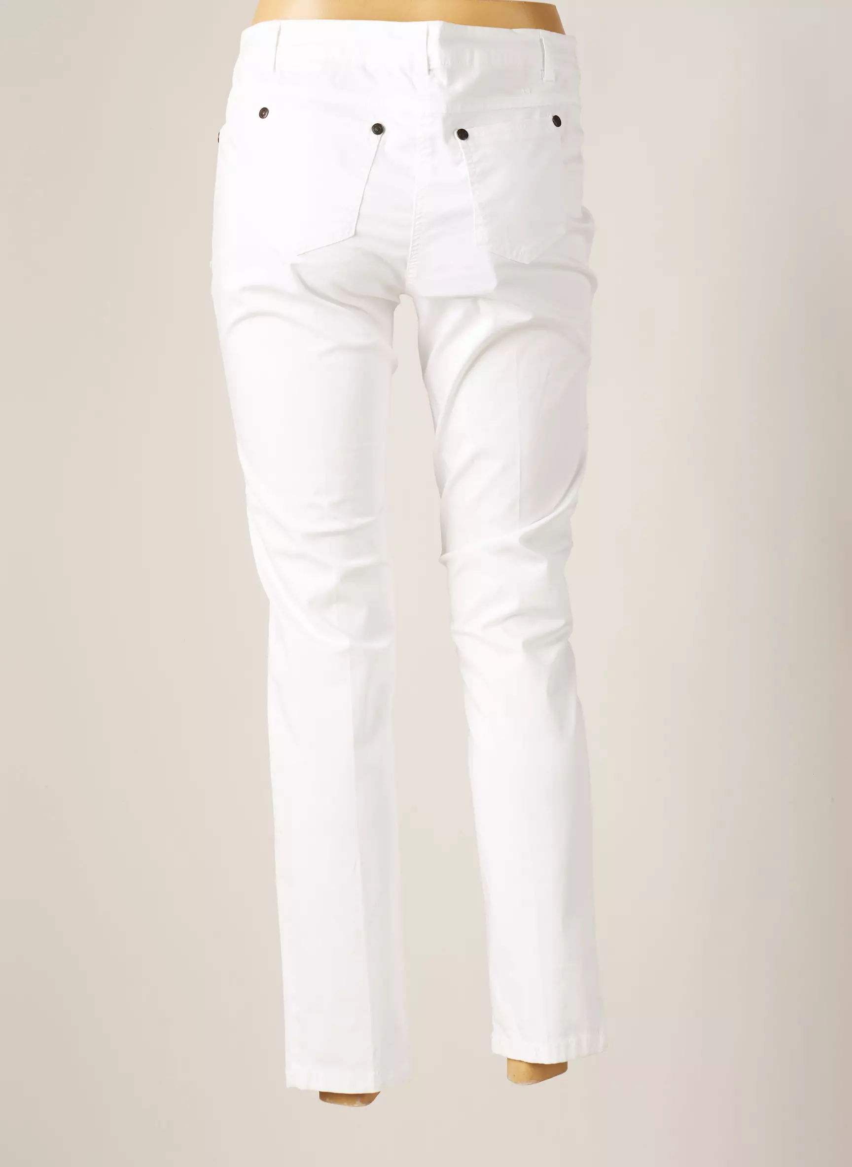 Artigli Pantalons Slim Femme couleur blanc