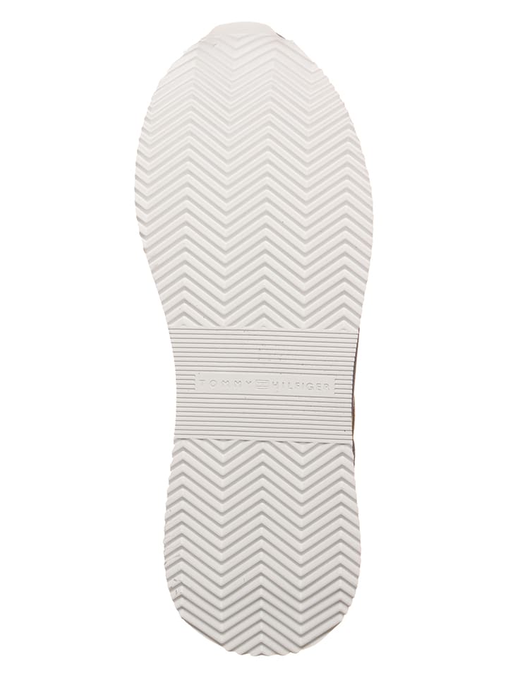 Tommy Hilfiger Shoes Leder-Sneakers in Grau/ Rosa günstig kaufen 39