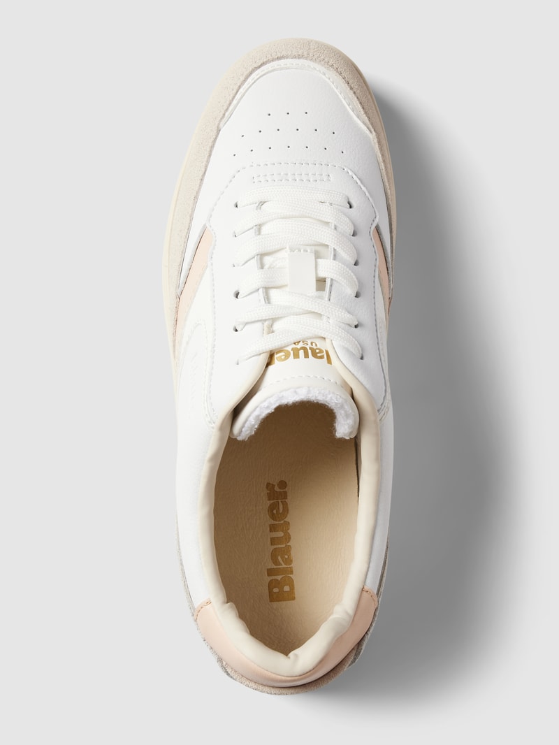 Sneaker mit Label-Details Modell 'BLUM' in weiß