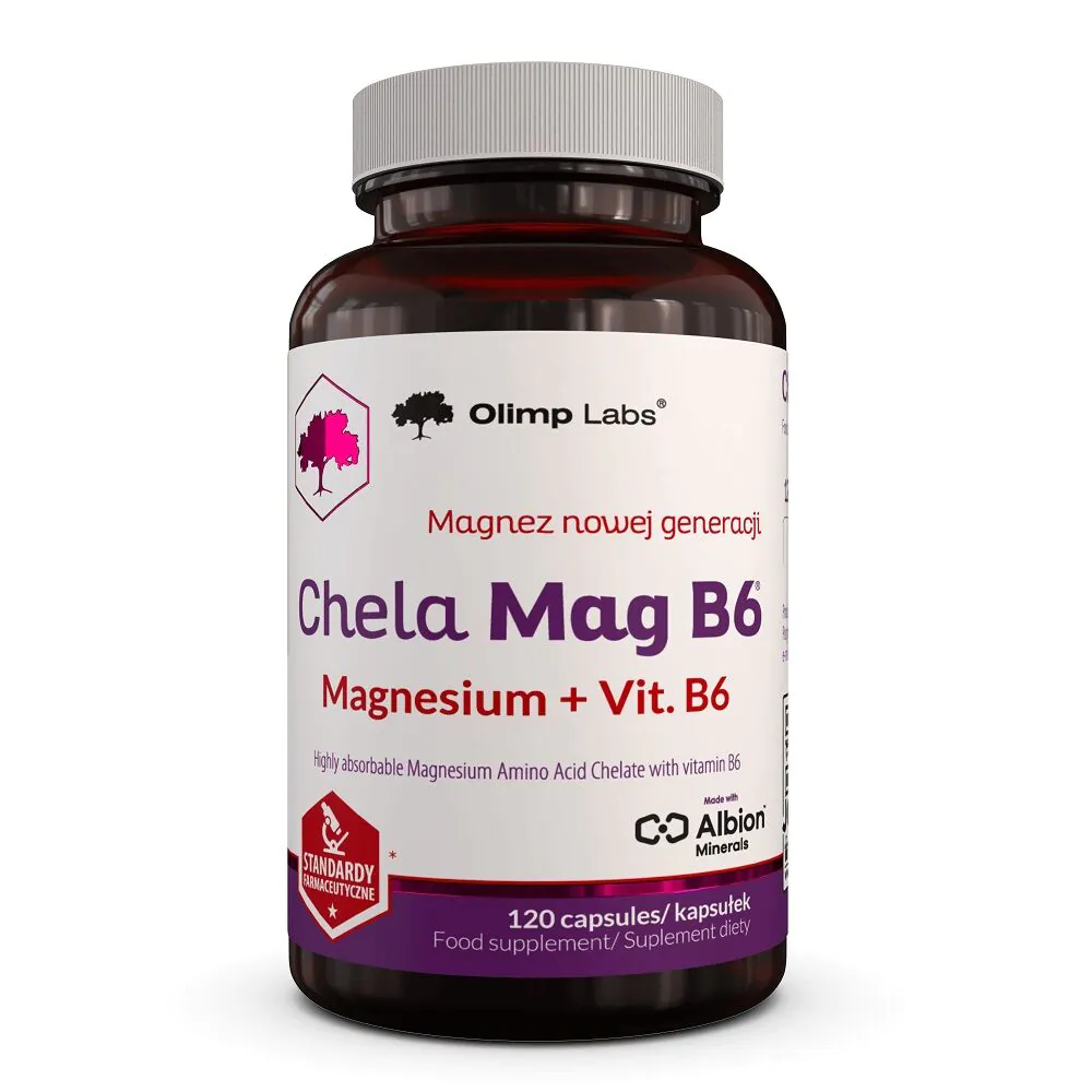 Olimp Chela-Mag B6, dodatak prehrani s magnezijem i vitaminom B6, 120 kapsula