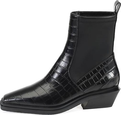 ekonika Stiefeletten mit stylischer Reptilienprägung