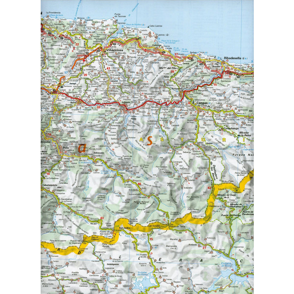 Michelin Asturien, Kantabrien. Straßen- und Tourismuskarte 1:250.000 - Straßenkarte