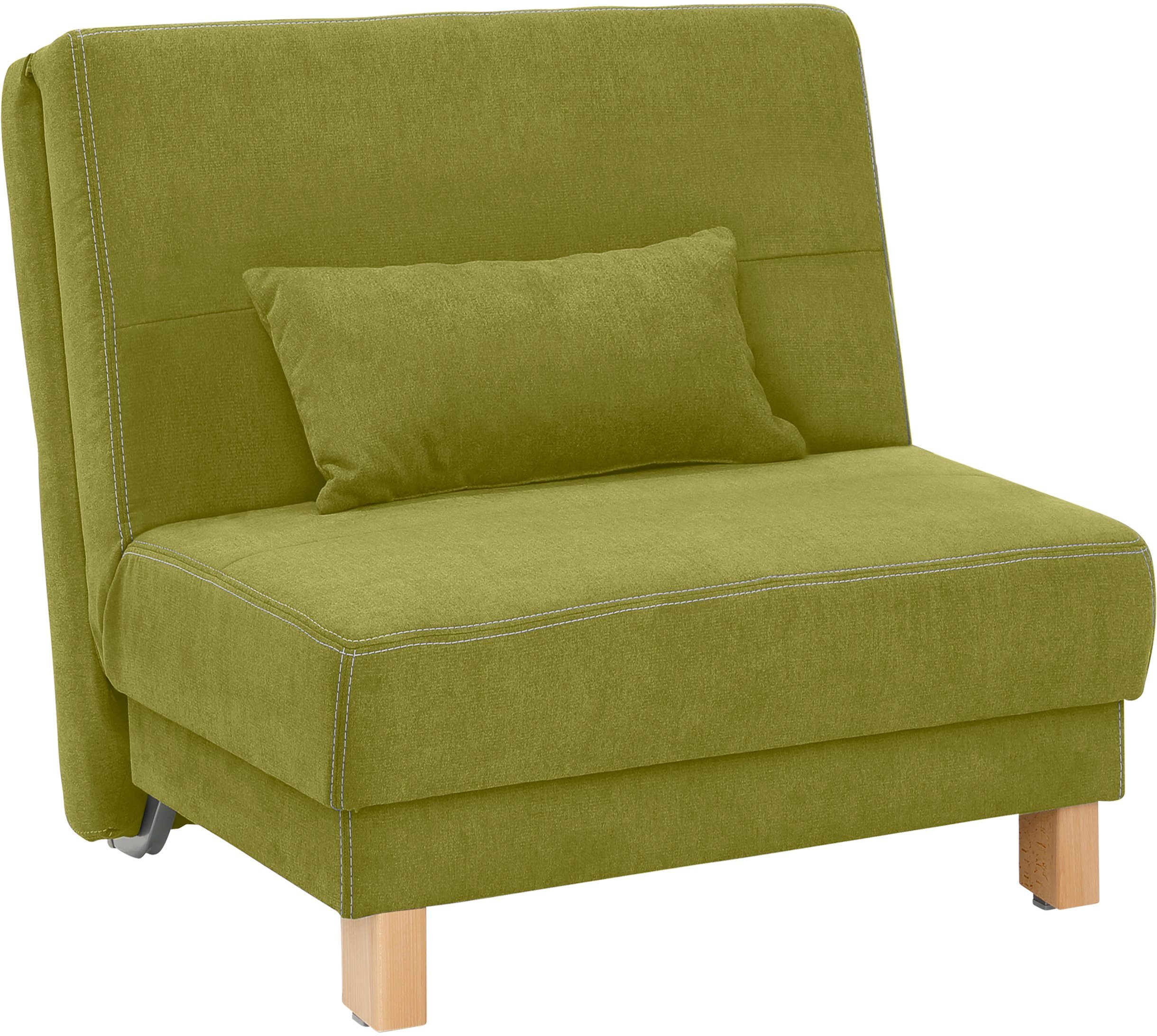 Home affaire Schlafsofa Gina, vom Sofa zum Bett mit einem Handgriff, in 4 Breiten, Nierenkissen