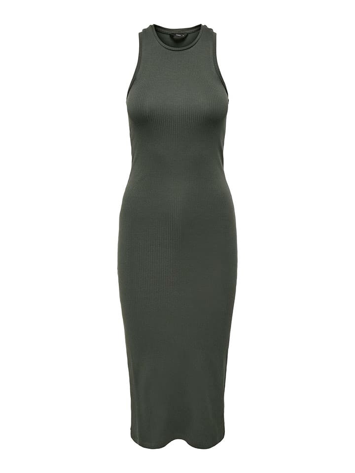 ONLY Kleid in Dunkelgrün günstig kaufen