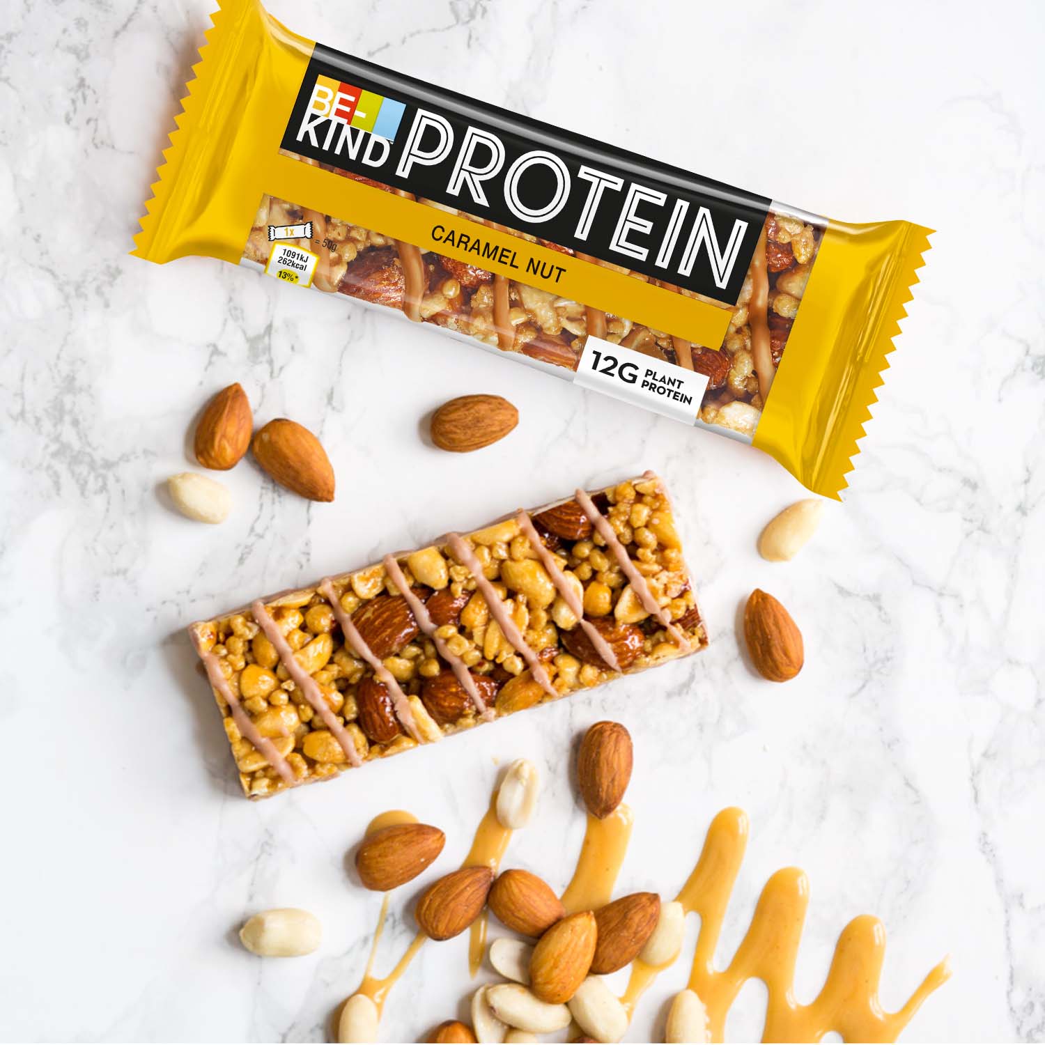BE-KIND Protein Caramel Nut 50g