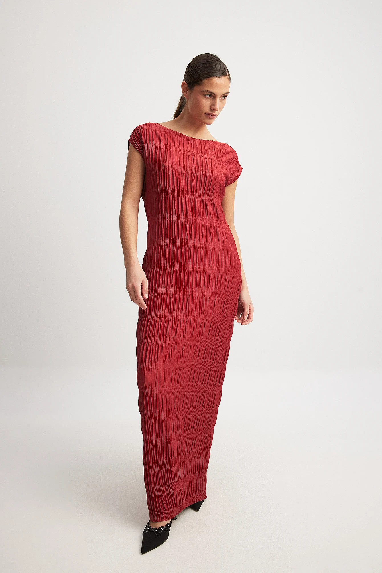 Smock Midi Jersey Dress