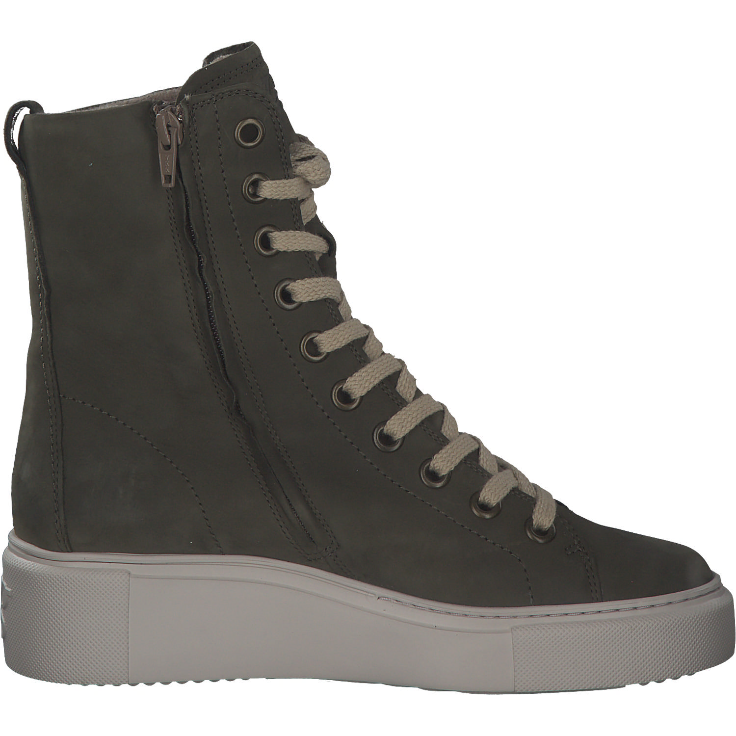 Paul Green 9870, Schnürstiefeletten, Damen, Olive