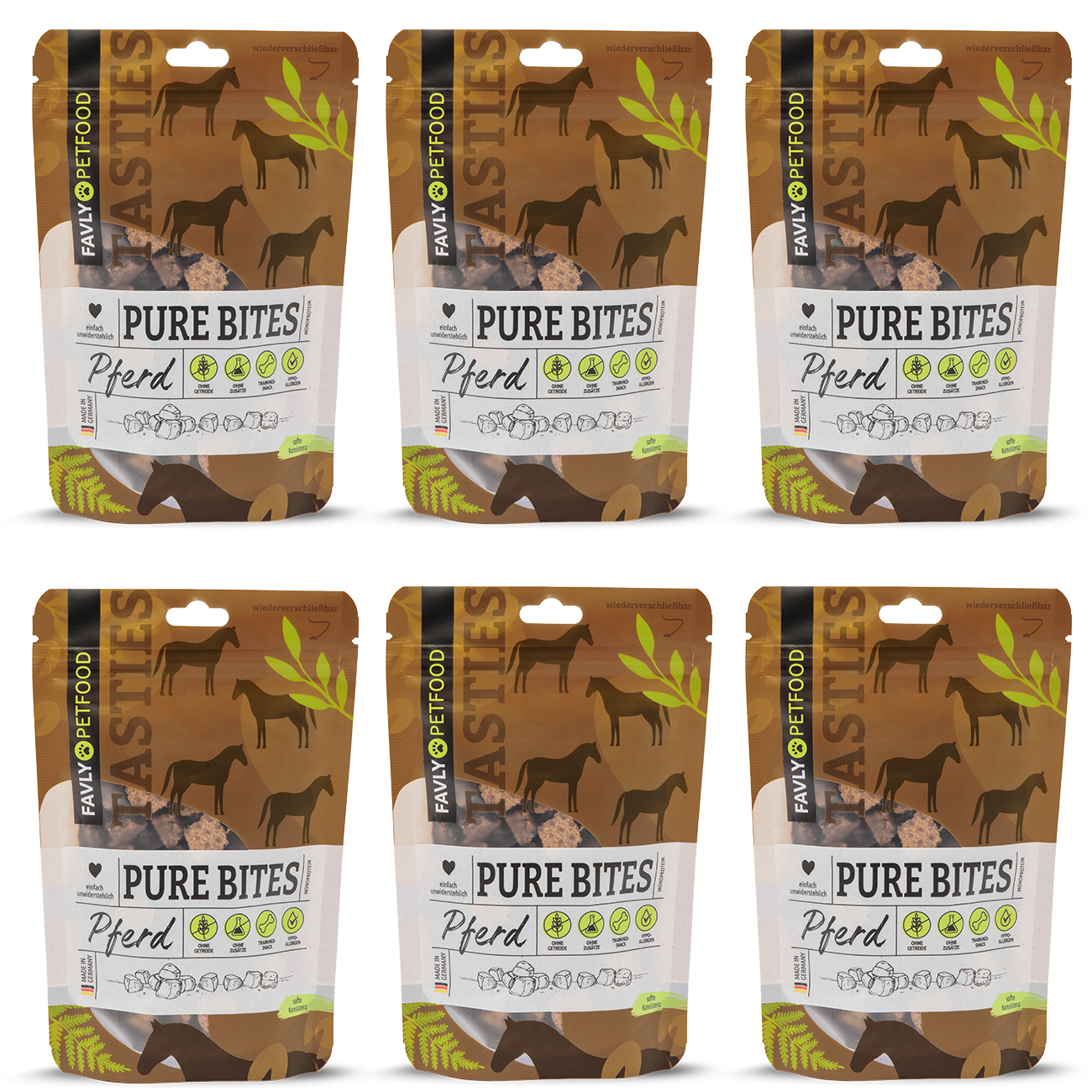 FAVLY Petfood Snacks FAVLY Petfood PURE Bites Pferd 720 g