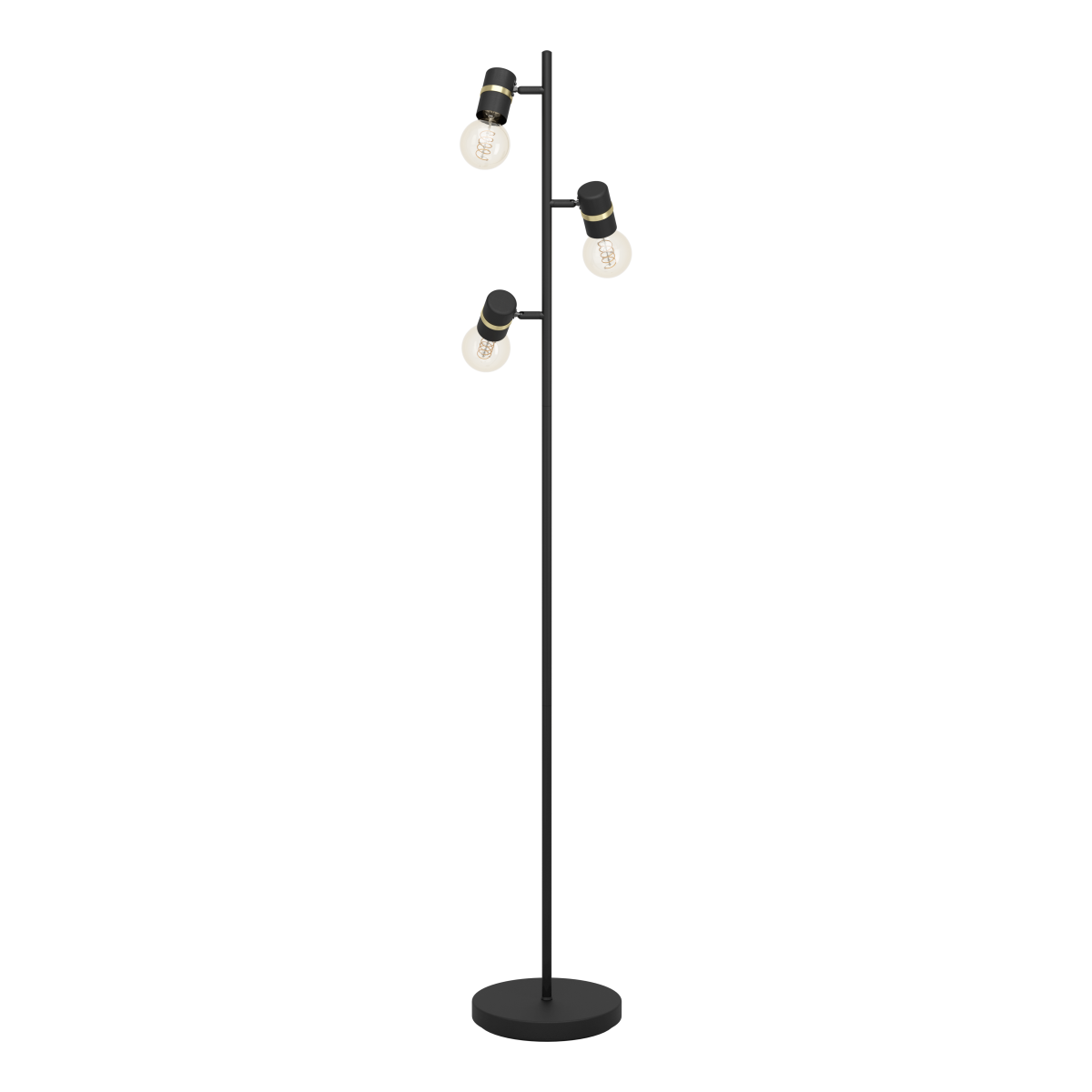 Roomio Stehleuchte No. 9809 Schwarz Messing