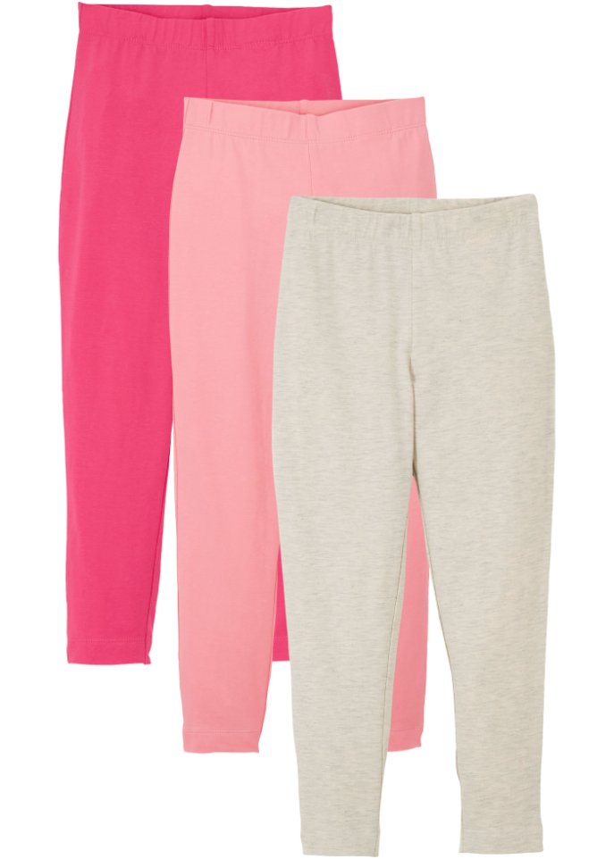 Mädchen Leggings (3er Pack) mit Bio-Baumwolle