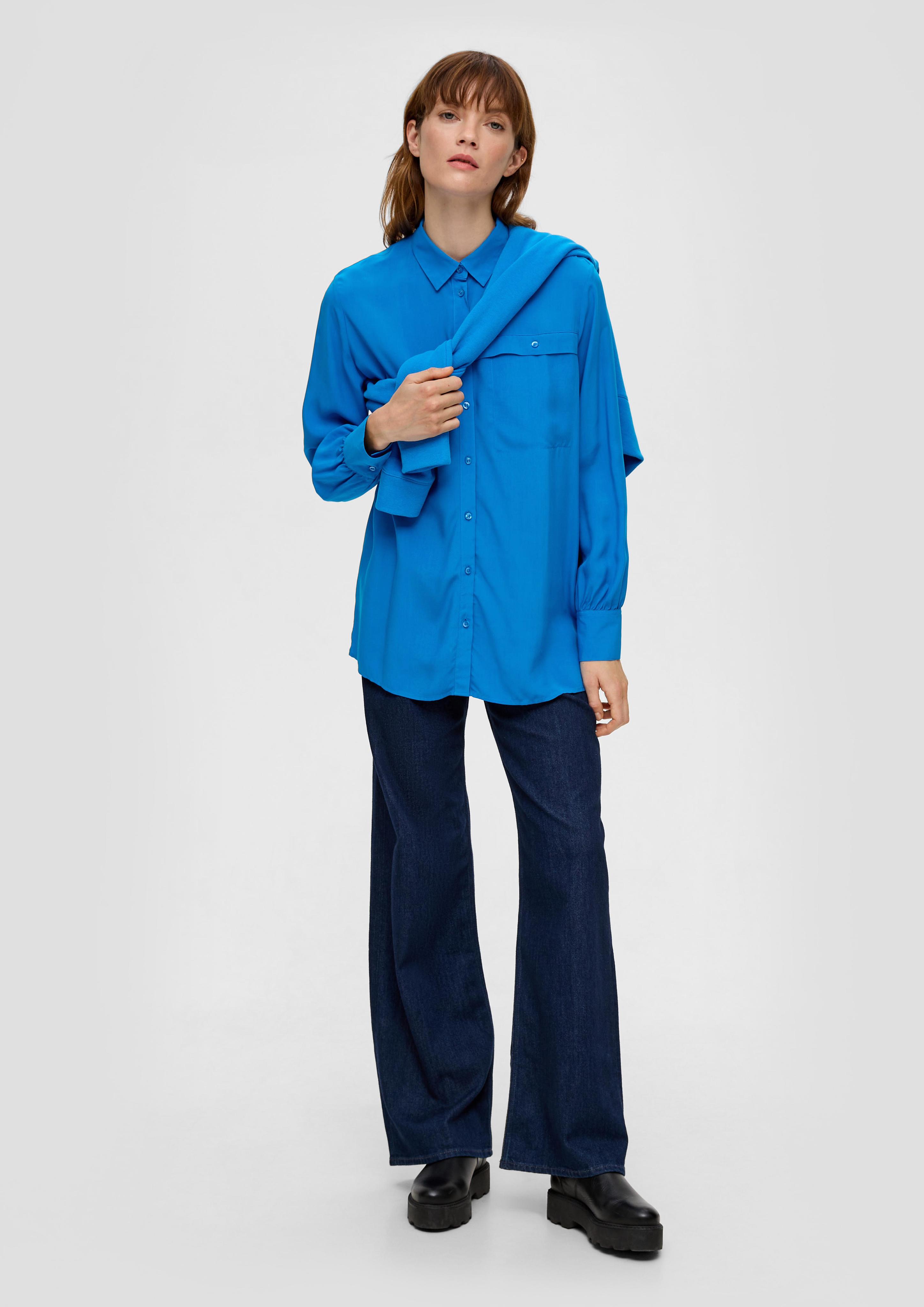 Longbluse aus reiner Viskose  2139177-5528