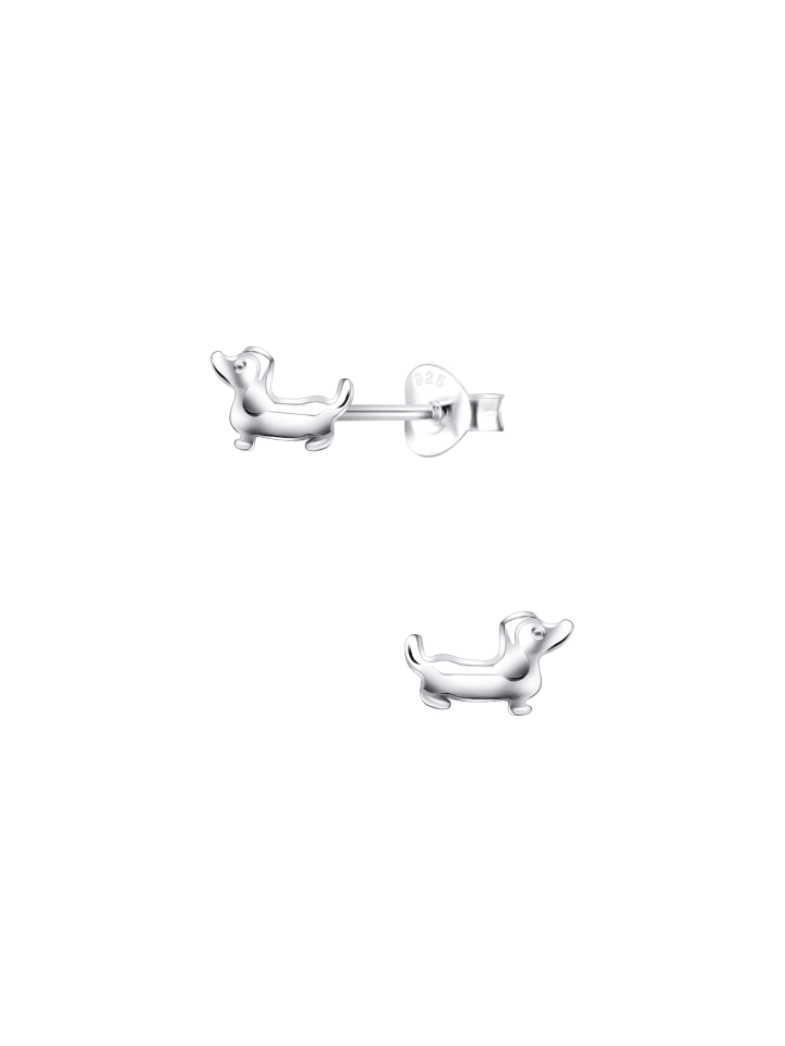 Alexander York Ohrringe, Ohrstecker HUND DACKEL in 925 Sterling Silber, 2-tlg. günstig kaufen onesize