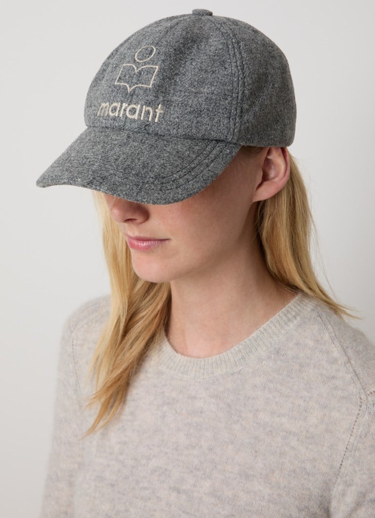 Berretto in lana Tyron di Isabel Marant con logo ricamato.