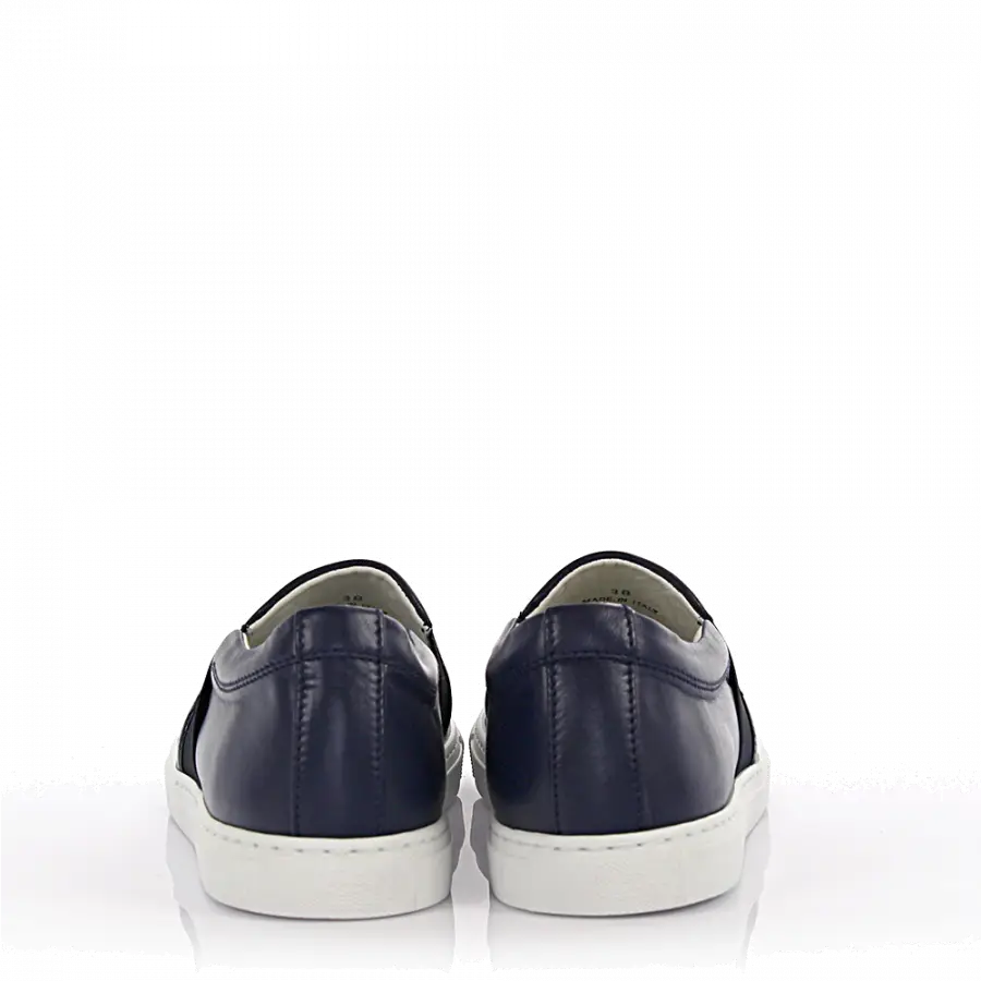 Lanvin - Slip-on Sneaker Leder blau - blau