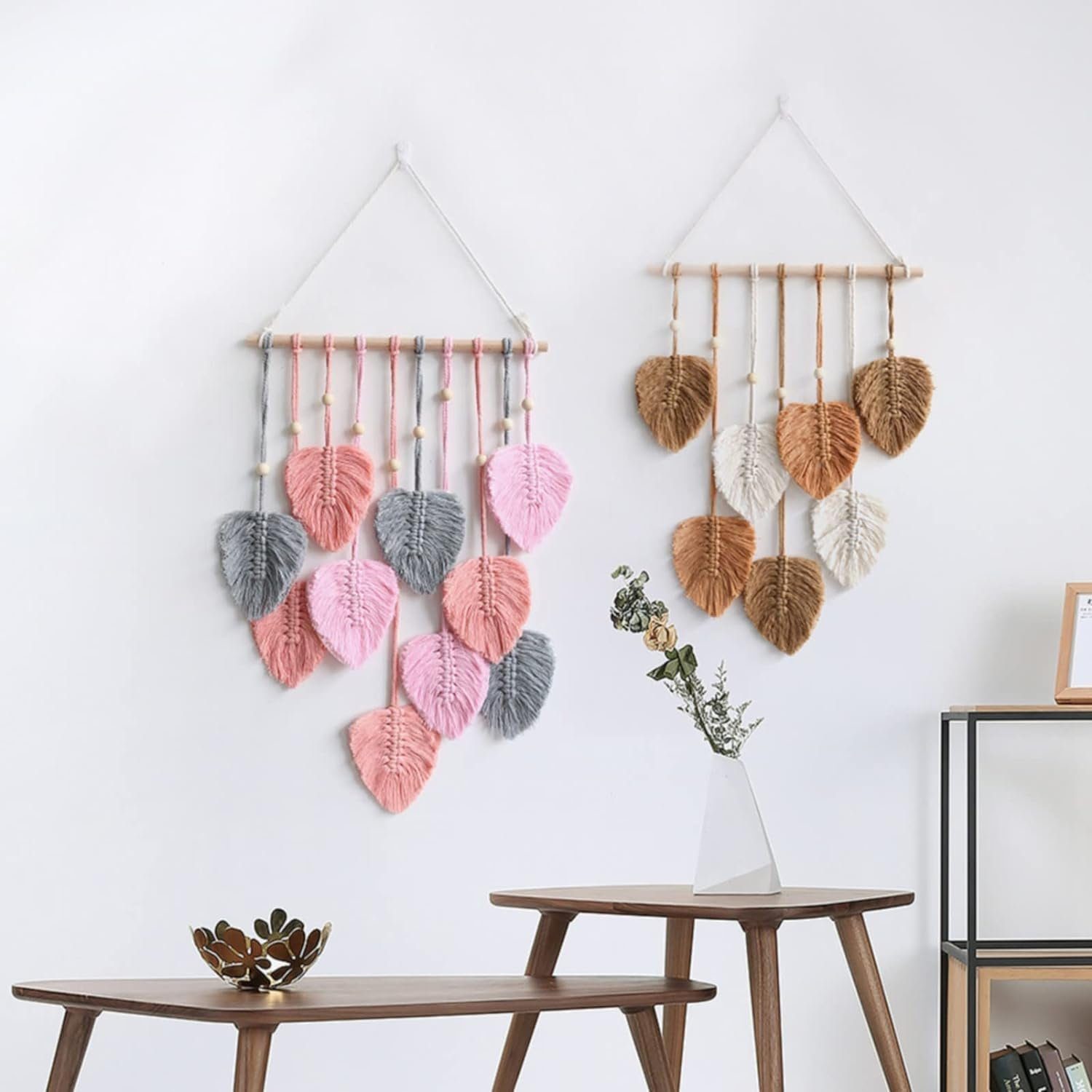 Wandteppich Makramee 100%Baumwolle Wandbehang, Blusmart, Wanddekoobjekt Boho
