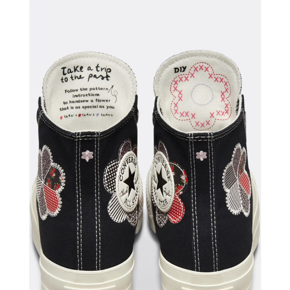 Converse Chuck Taylor All Star Lift Platform Crafted Patchwork A05194C / schwarz