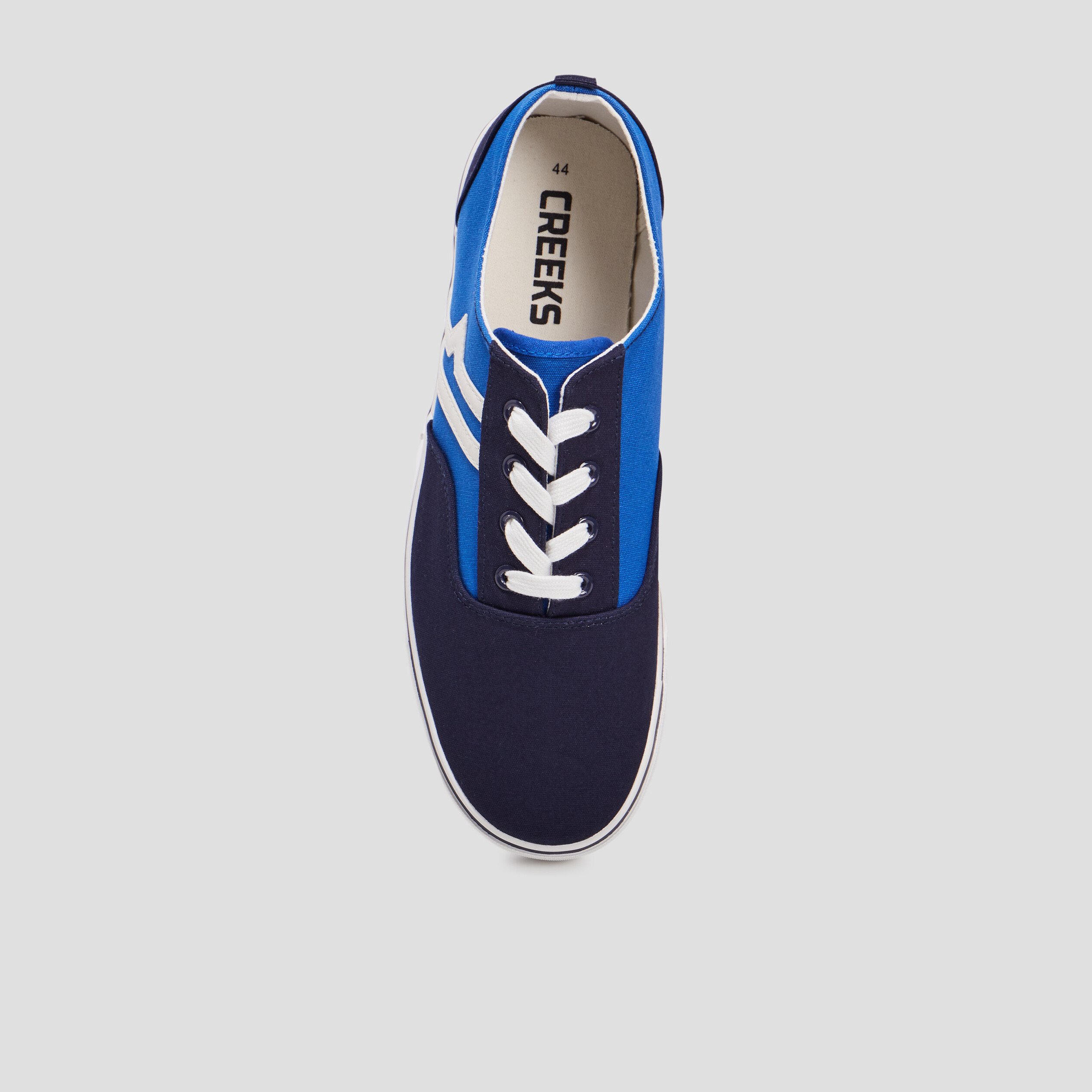 Tennis en toile à lacets Creeks bleu homme | La Halle