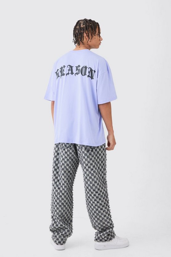 Oversize T-Shirt mit Gothic Season Print