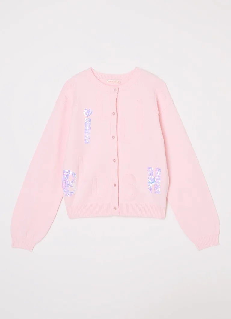 Billieblush  Fijngebreid vest met pailletten