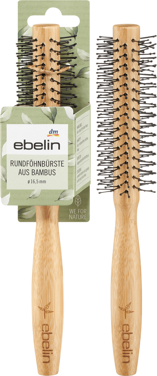 Rundföhnbürste aus Bambus, 1 St