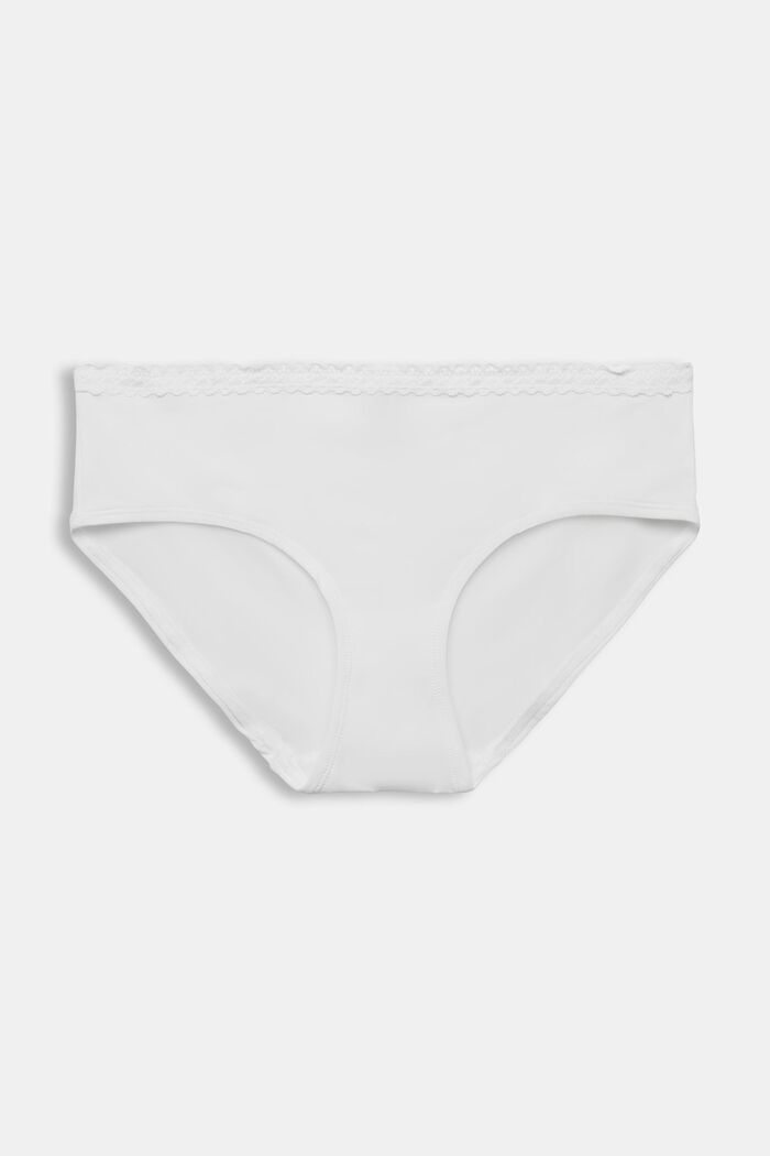 Hipster-Shorts aus Mikrofaser mit Spitzenborte