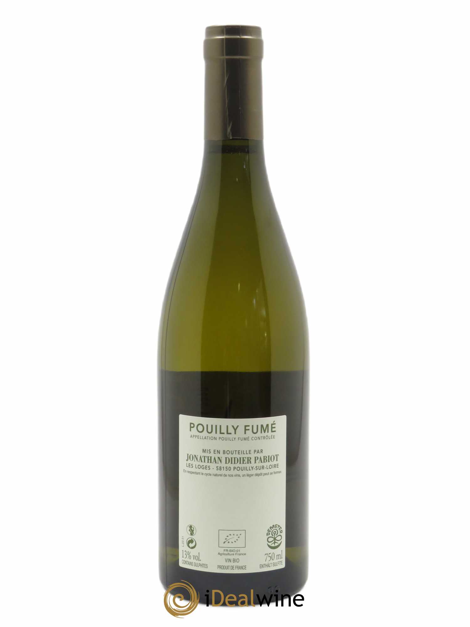 Pouilly-Fumé Léon (anciennement Florilège) Jonathan Didier Pabiot  2020 - Lot de 1 Bouteille