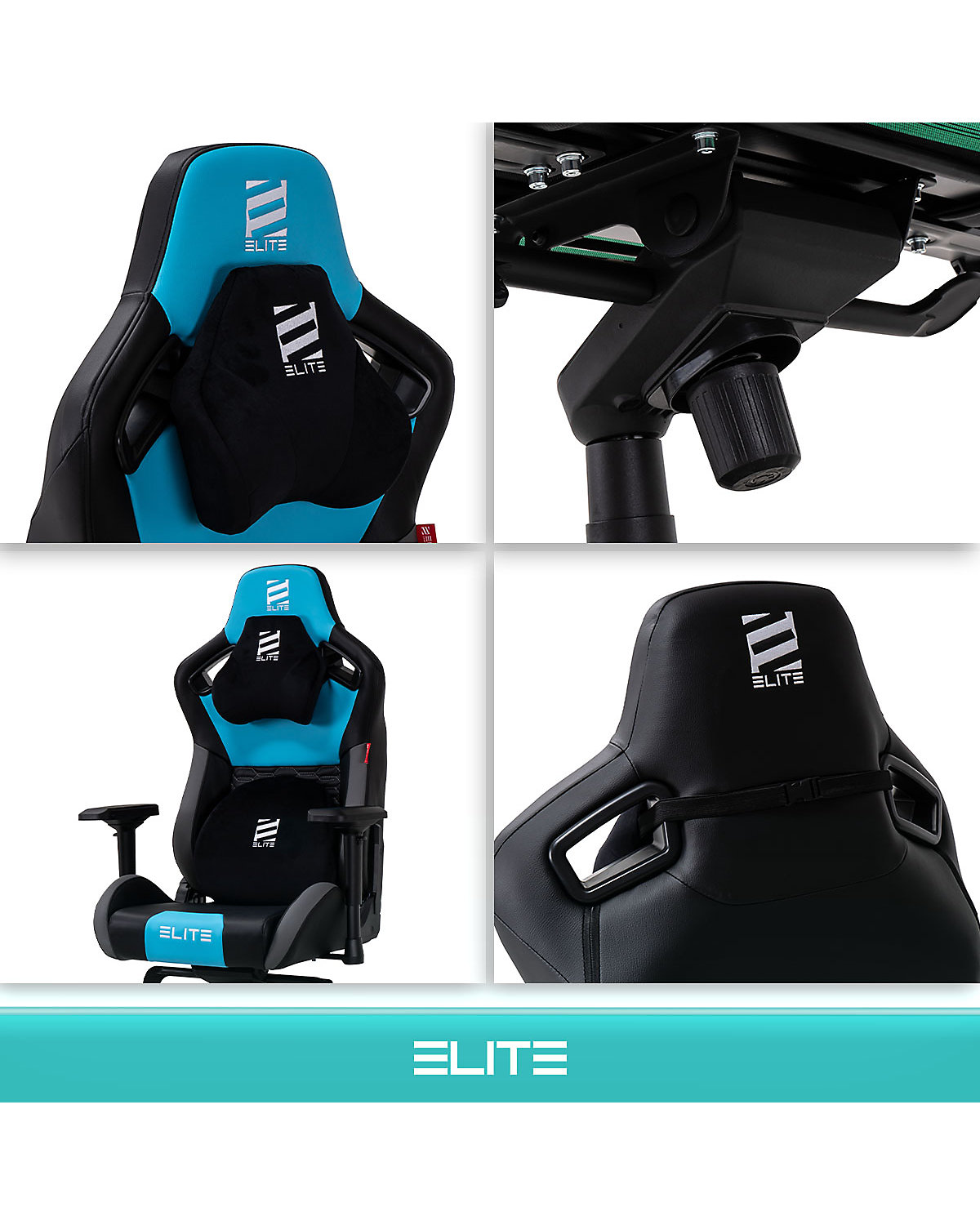 Gaming Stuhl MERCENARY - Ergonomischer Luxus Gaming Stuhl - 4D Armlehnen