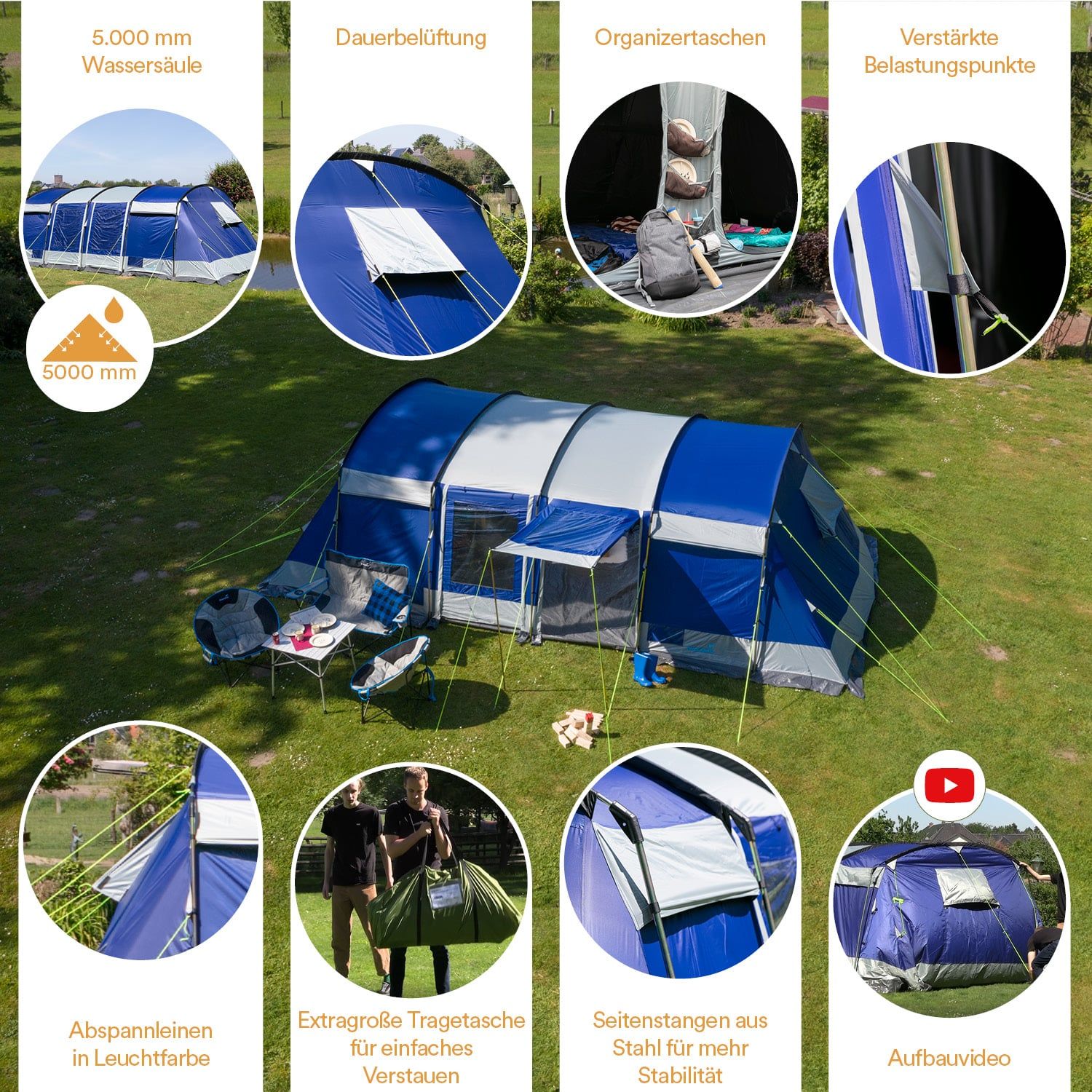 Skandika Montana 12 Sleeper Tunnelzelt