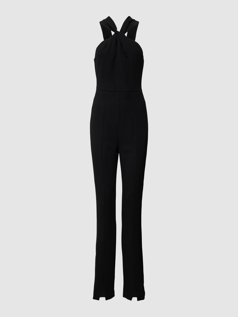 Jumpsuit mit Knoten-Detail Modell 'DONA' in schwarz